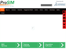Tablet Screenshot of pro-sim.com